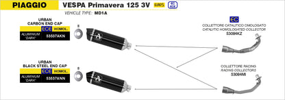 Collettore racing per scarico Urban