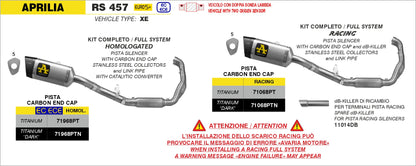Kit completo racing con terminale Pista in titanio