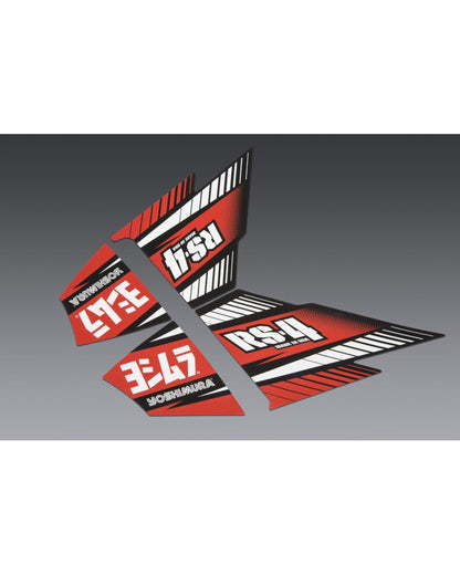 YOSHIMURA | Set adesivi (4 PCS) per scarico RS-4 terminale singolo