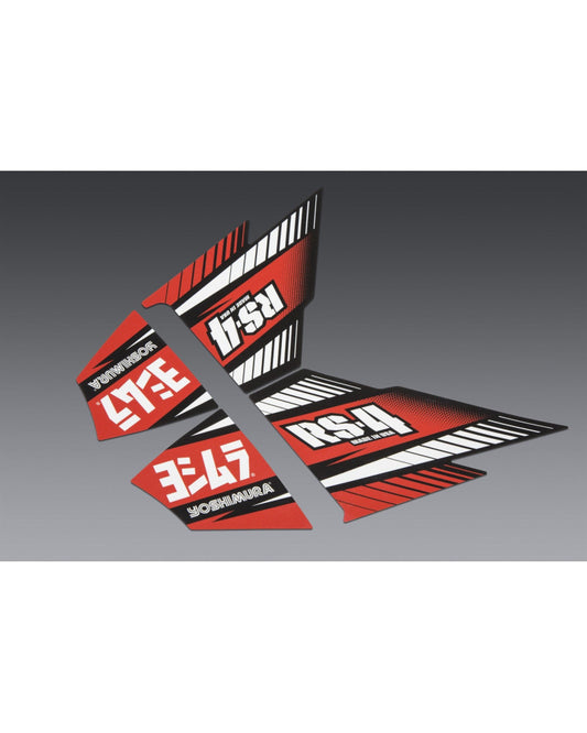 YOSHIMURA | Set adesivi (4 PCS) per scarico RS-4 terminale singolo