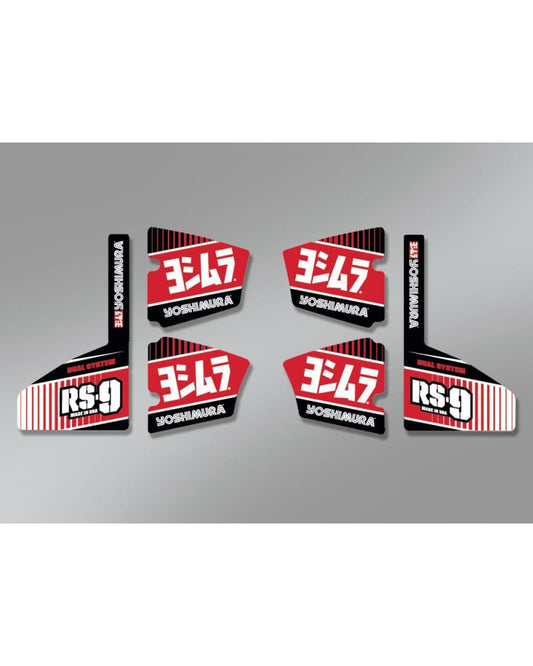 YOSHIMURA | Kit adesivi (6 PCS) per scarico RS-9T doppio terminale