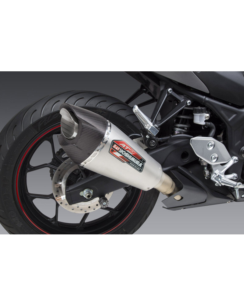 YOSHIMURA | Terminale AT2 Race in acciaio per Yamaha YZF R3 2015-2024 / MT-03 2020-2024